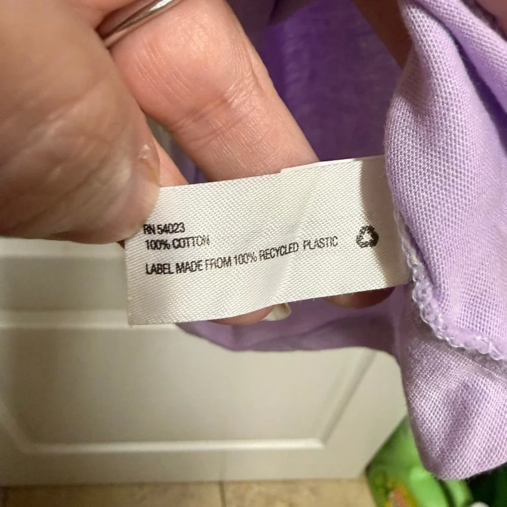 GapKids L (10) Lilac Ruffle Tank Top NWT 100% Cotton Summer‎ Sleeveless